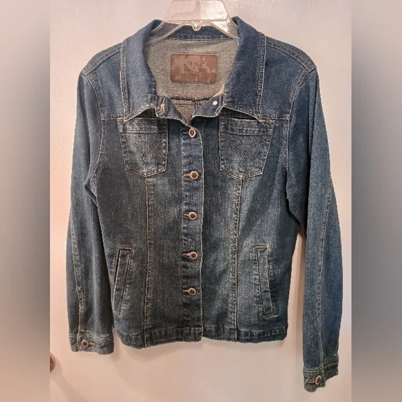 Duck Head Denim Jacket Womens Petite Large - Picture 1 of 10